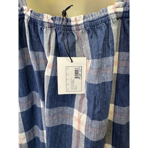 NWT - Maternity HATCH The Alexia Dress in Blueberry Plaid - Picture 15 of 16